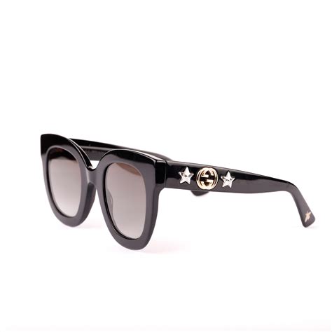 round frame acetate sunglasses with star gucci